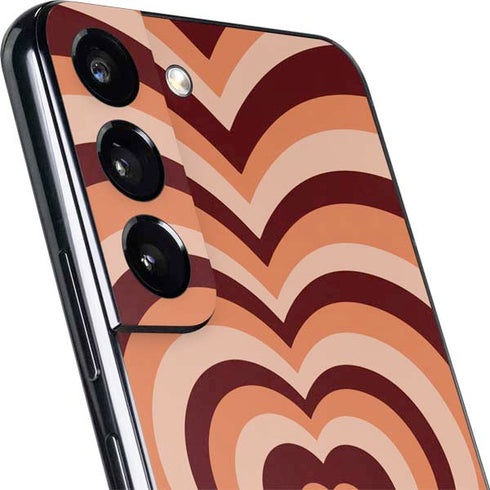 Autumn Heart Pattern Galaxy S22 Skin